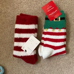 🍀Warm fuzzy Christmas socks